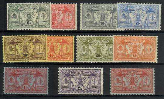 NOUVELLES HEBRIDES 1911 Definitives. Set of 11. - 21775 - Mint