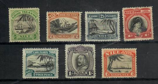 NIUE 1932 Definitives. Set of.7. Watermark NZ Single. - 21795 - LHM