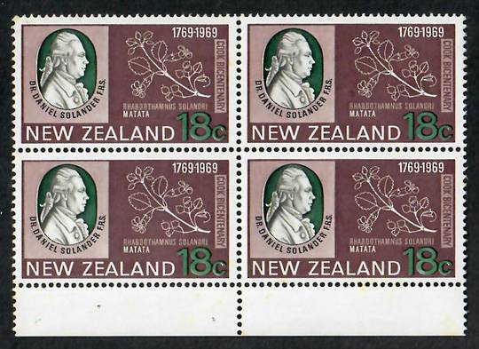 NEW ZEALAND 1969 Bicentenary of the Voyage of Captain James Cook. Set of 4 in Blocks of 4. - 21812 - UHM