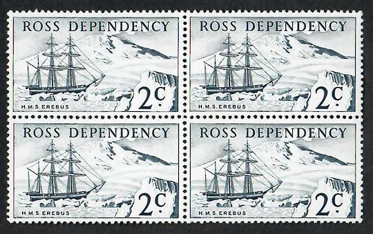 ROSS DEPENDENCY 1967 Pictorials. Set of 4 in Blocks of 4. - 21839 - UHM