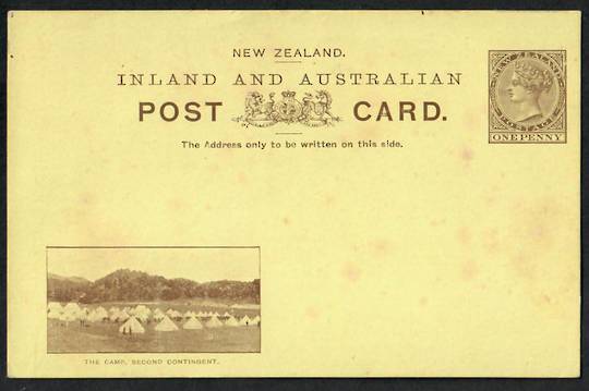 NEW ZEALAND Victoria 1st Inland and Australian Postcard. The Camp Second Contingent. - 21866 - Mint