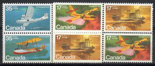 CANADA 1979 Canadian Aircraft. First series. Set of 4 in two blocks. (Double set). - 21912 - UHM