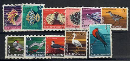 COCOS (KEELING) ISLANDS 1969 Definitives. Set of 12. - 21985 - VFU