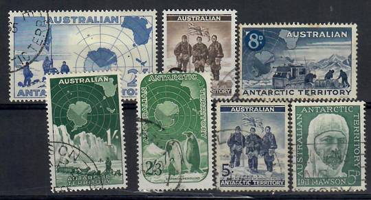 AUSTRALIAN ANTARCTIC TERRITORY 1957-1961 The first issues of the territory. The first five all have fine corner cancels and the