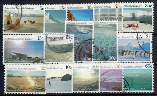 AUSTRALIAN ANTARCTIC TERRITORY 1984 Definitives. Set of 15. Antarctic scenes. - 21993 - VFU