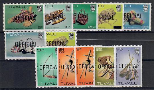 TUVALU 1983 Officials. Part set of 12. Missing the three issued on 30/4/84. - 22007 - UHM