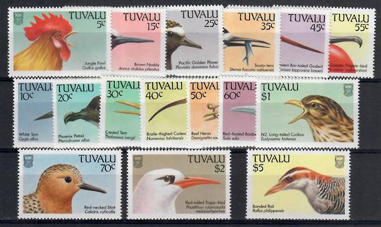 TUVALU 1988 Birds. Set of 16. - 22008 - UHM