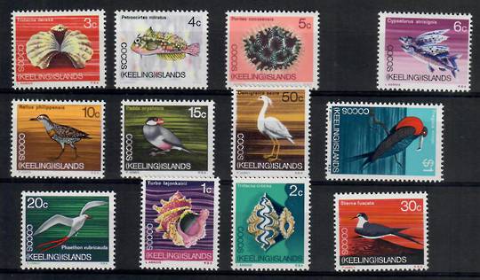 COCOS (KEELING) ISLANDS 1969 Definitives. Set of 12. - 22009 - UHM