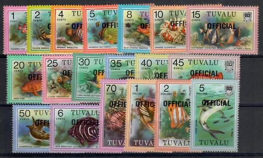 TUVALU 1981 Official. Set of 19. - 22010 - UHM