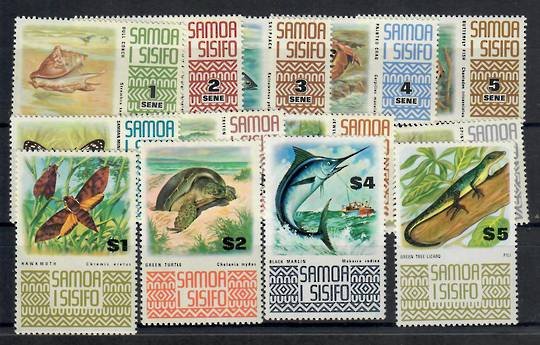 SAMOA 1972 Definitives. Set of 13. - 22019 - UHM
