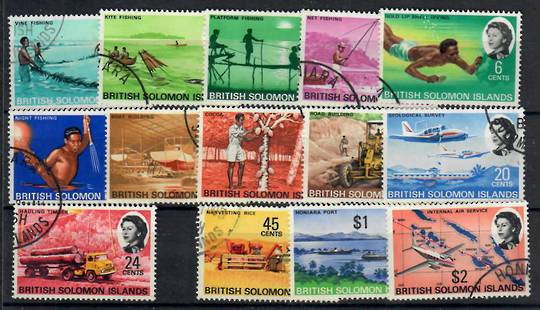 SOLOMON ISLANDS 1968 Definitives. Set of 15. - 22029 - VFU
