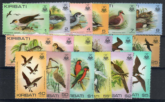 KIRIBATI 1982 Definitives Birds. Set of 18 less the 55c. - 22049 - UHM