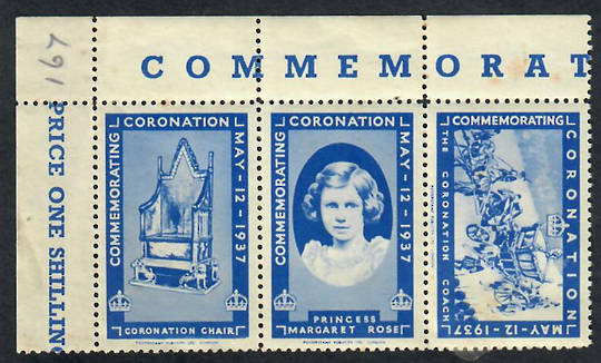 GREAT BRITAIN 1937 Coronation. 7 Labels. Minor faults. - 22051 - Cinderellas