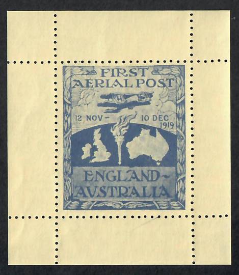 AUSTRALIA 1920 Reprint of the Ross Smith Vignette. Complete. - 22066 - LHM