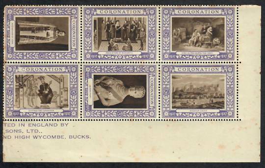 GREAT BRITAIN 1937 Coronation. 9 Labels. Tired. - 22067 - Mint