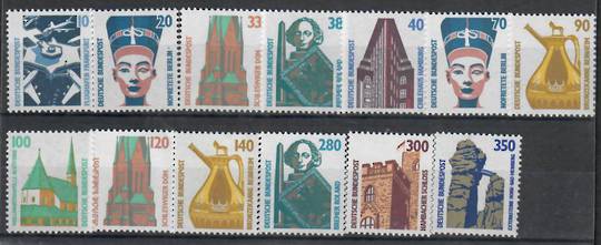 WEST GERMANY 1987 Definitives. Selection from the set 13 values.  10pf  20 33 38 40 70 90 100 120 140 280 300 350pf. - 22082 - U