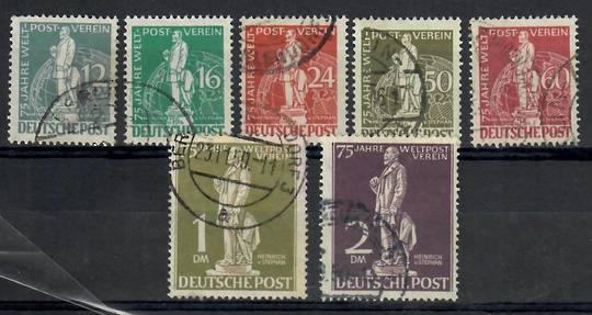 WEST BERLIN 1949 75th Anniversary of the UPU. Set of 7. - 22083 - FU
