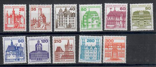 WEST BERLIN 1977 Definitives Castles. Selection of 11 values. All the issues from 1979 forward. - 22088 - UHM