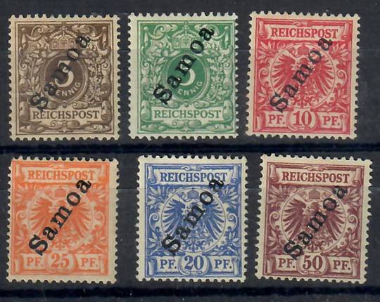 SAMOA 1900 Definitives. Set of 6. - 22106 - Mint