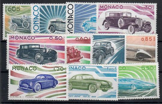 MONACO 1975 Cars. Set of 11. - 22303