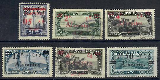 ALAOUITIES 1926 Definitives. Stamps of Syria surcharged. Set of 6. - 22305 - Mint