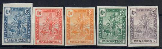 MADAGASCAR 1903 Definitives. "Set" of 5 Colour Trials. Labelled by the vendor as "rare". - 22313 - LHM