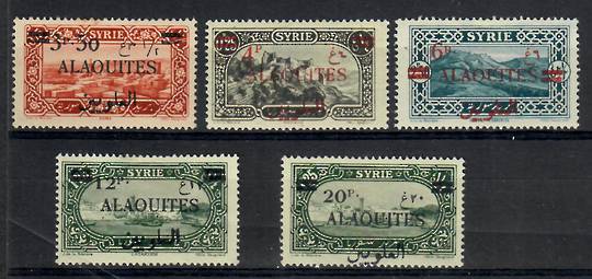 LATAKIA State of the Alouites 1926 Definitives. Set of 5. - 22318 - Mint