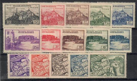 FEZZAN Military Administration 1946 Definitives. Set of 15. - 22327 - Mint