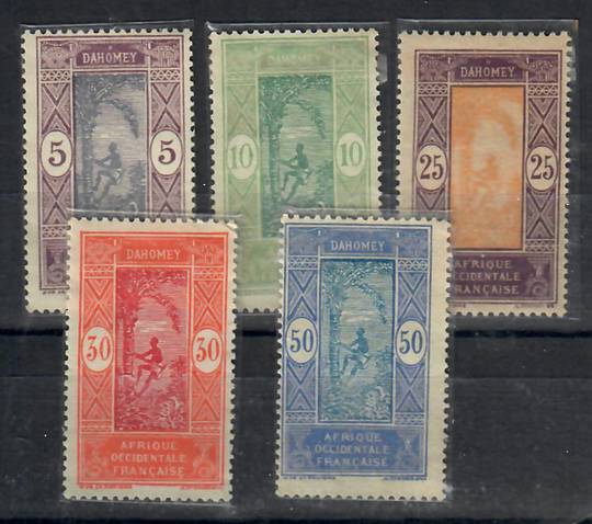 DAHOMEY 1922 Definitives. Set of 5. - 22339 - Mint