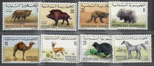 TUNISIA 1968 Definitives Fauna. Set of 8. - 22346 - UHM