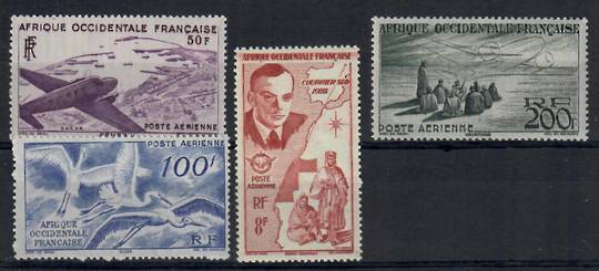 FRENCH WEST AFRICA 1947 Definitives. Set of 4 Airs. - 22351 - UHM