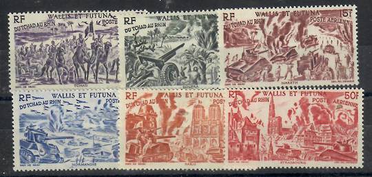 WALLIS and FUTUNA ISLANDS 1946 From Chad to the Rhine. Set of 6. - 22364 - LHM