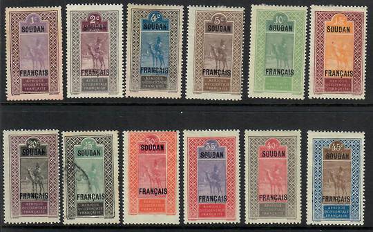 FRENCH SUDAN 1914 Definitives. Set of 17. Some faults. - 22374 - Mixed