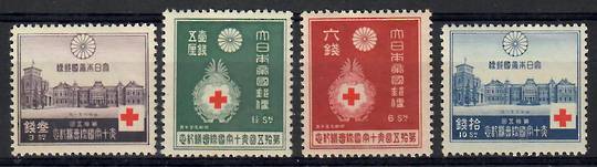 JAPAN 1934 International Red Cross Conference. Set of 4. - 22381 - UHM