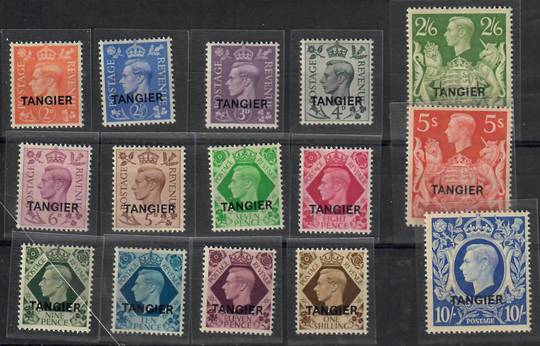 TANGIER 1949 Geo 6th Definitives. Set of 15. - 22427 - UHM