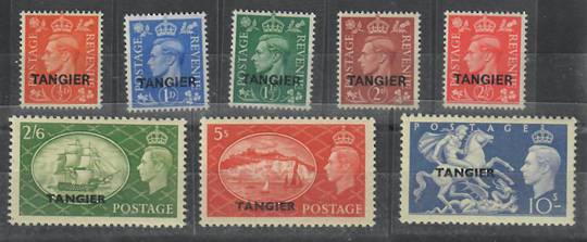 TANGIER 1950 Geo 6th Definitives. 8 of the 9 values. Missing the 4d (cv £4.25. - 22434 - UHM