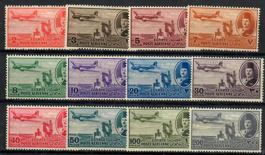 EGYPT 1947 Air. Set of 12. - 22436 - Mint