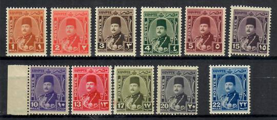 EGYPT 1944 Definitives. Set of 11. Some never hinged. - 22439 - Mint