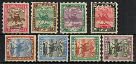 SUDAN 1898 Definitives. Set of 8. The backs vary but mostly LHM. A couple have hinge remains. - 22452 - LHM