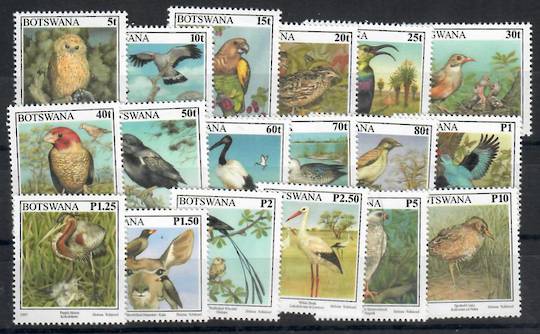 BOTSWANA 1997 Definitives. Birds. Set of 18. - 22453 - UHM