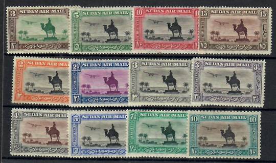 SUDAN 1931 Air. Set of 12 less the 10p. Perf 14. A 10p with the incorrect perf is supplied as a spacefiller. - 22459 - LHM