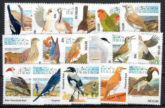 NAMIBIA 2013 Definitives Birds. Set of 17. - 22460 - UHM