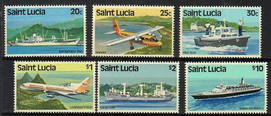 ST LUCIA 1980 Transport. Set of 6. Watermark 15. - 22477 - UHM
