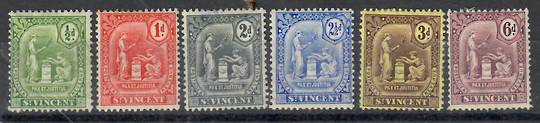 ST VINCENT 1909 Redrawn Definitives. Set of 6. - 22491 - Mint