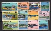 ST LUCIA 1983 Official. Set of 12. - 22506 - UHM