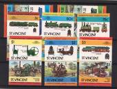 ST VINCENT 1984 Leaders of the World. Railway Locomotives. First series. Set of 16 in joined pairs. - 22513 - UHM