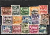 ANTIGUA 1953 Elizabeth 2nd Definitives. Set of 15. - 22519 - Mint