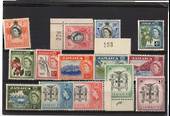 JAMAICA 1956 Elizabeth 2nd Definitives. Set of 16. - 22523 - Mint