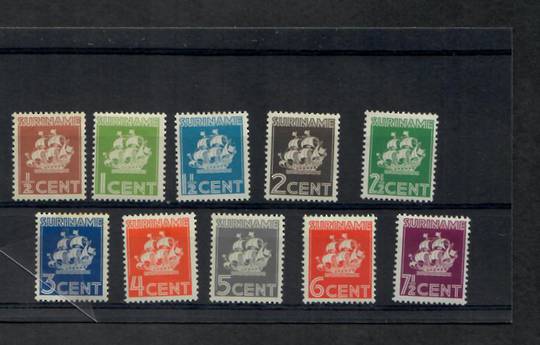 SURINAM 1936 Definitives. Set of 10. - 22564 - Mint