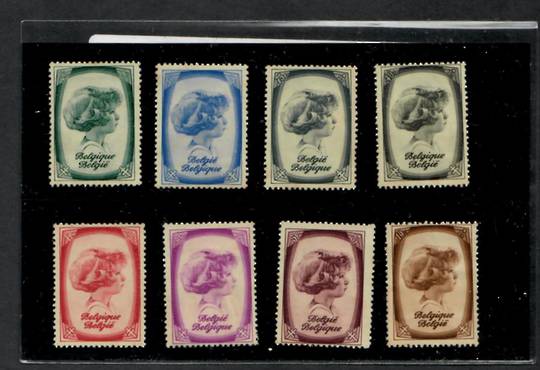 BELGIUM 1938 Anti-Tuberculosis Fund. Set of 8. - 22577 - Mint